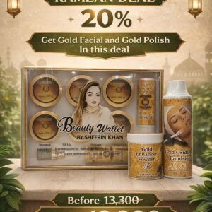BEAUTY WALLET RAMZAN DEAL GOLD FACIAL KIT AND GOLD POLISH