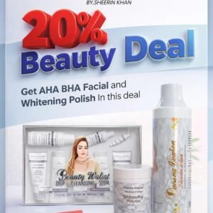 BEAUTY WALLET BY SHEERIN KHAN BEAUTY DEAL GET AHA BHA FACIAL AND WHITENING POLISH IN THIS DEAL
