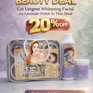 BEAUTY WALLET BY SHEERIN KHAN BEAUTY DEAL GET URGENT WHITENING  FACIAL AND LAVENDER  POLISH IN THIS DEAL