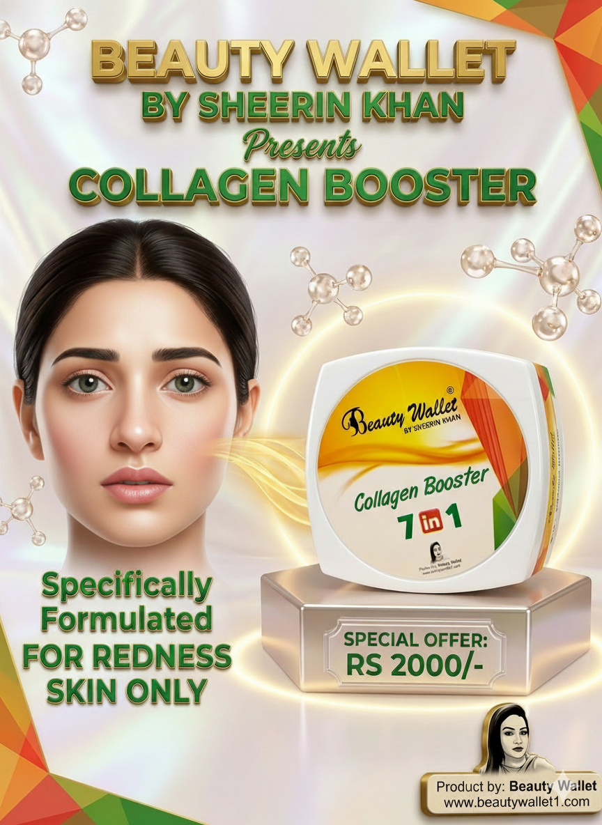 BEAUTY WALLET BY SHEERIN KHAN COLLAGEN BOOSTER FOR REDNESS SKIN - Image 2