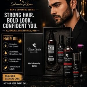 BEAUTY WALLET MENS GROOMING KIT HAIR GROWTH OIL